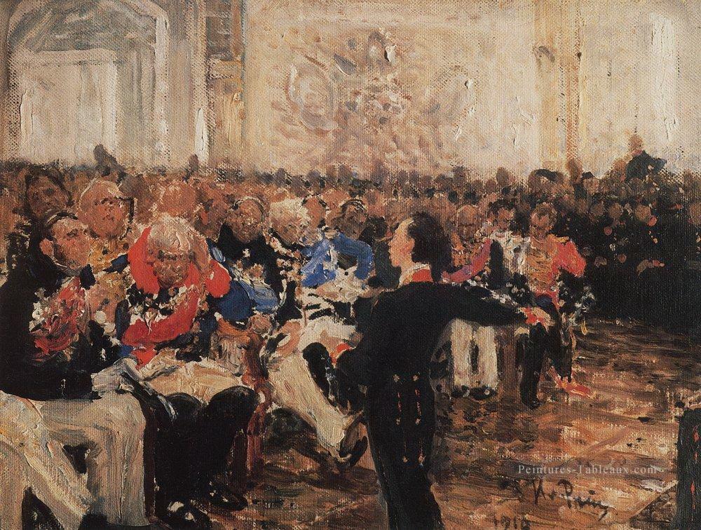 un pushkin sur l’acte dans le lycée le 8 janvier 1815 1910 Ilya Repin Peintures à l'huile